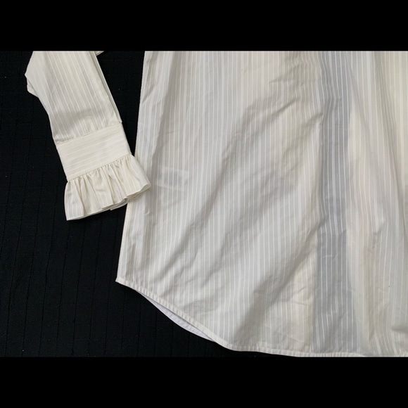 Victoria Beckham, Ruffle Front Button Down Shirt - Picture 11 of 12